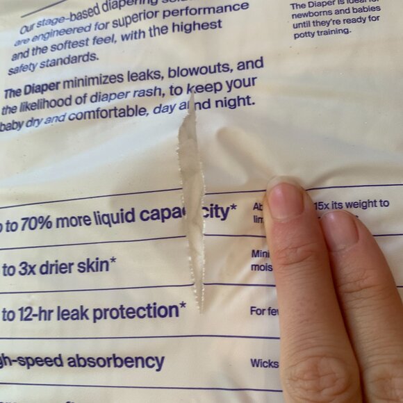 BNIB Sealed The Coterie 'The Diaper' | Size 7 | 2 Packs (32 diapers) - Picture 7 of 8